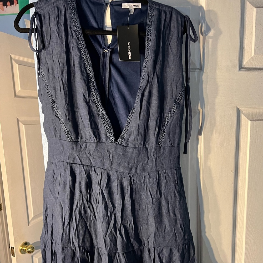 Oceanside mini dress - navy